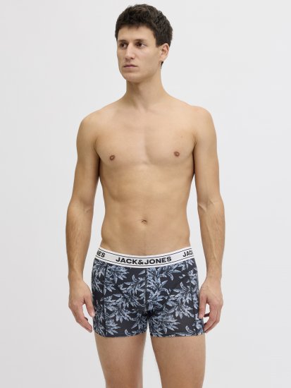 Jack & Jones Acray Flower Boxers 3-Pack Black/Navy - Lenjerie intimă & costum baie - Lenjerie Intimă Bărbați Mărimi Mari