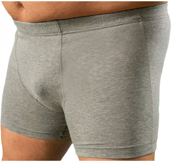20 Nodi 978 Stretch Cotton Boxer with Internal Elastic Band Grey - Boxeri - Boxeri Bărbați Mărimi Mari