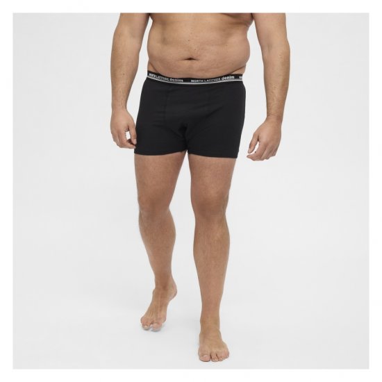 North Latitude 5-Pack Boxershorts Black - Boxeri - Boxeri Bărbați Mărimi Mari