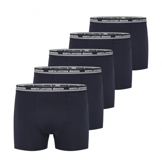 North Latitude 5-Pack Boxershorts Navy - Boxeri - Boxeri Bărbați Mărimi Mari