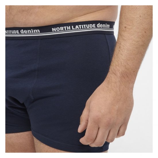 North Latitude 5-Pack Boxershorts Navy - Boxeri - Boxeri Bărbați Mărimi Mari
