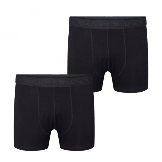 North Latitude Bamboo 2-Pack Trunks Black - Boxeri - Boxeri Bărbați Mărimi Mari