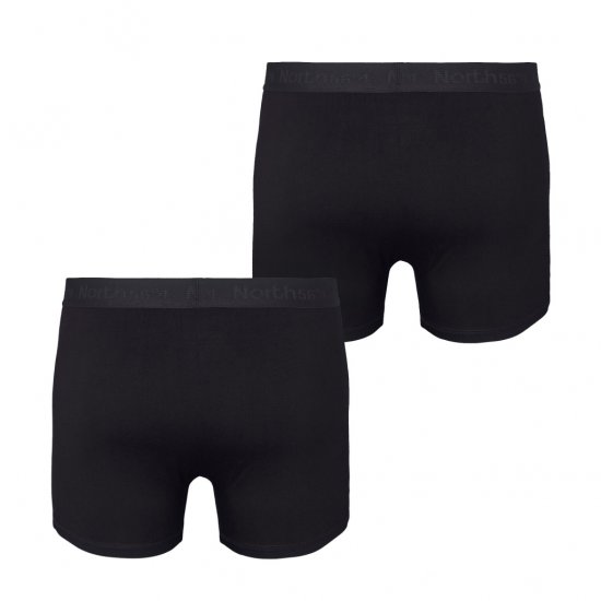 North Latitude Bamboo 2-Pack Trunks Black - Boxeri - Boxeri Bărbați Mărimi Mari