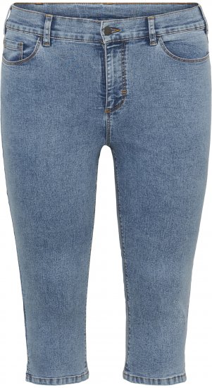 Kaffe Curve Vilana Capri Jeans Washed Blue - Skinny - 