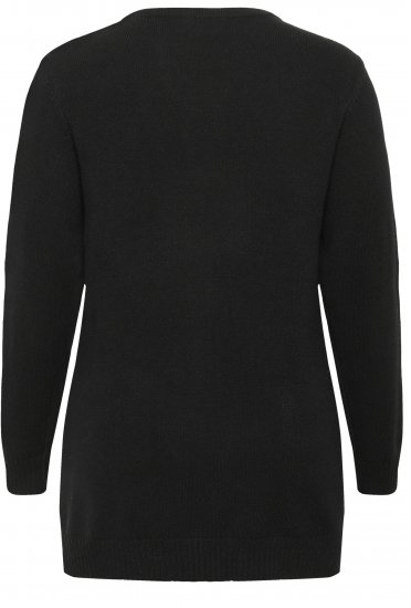 Kaffe Curve Alianna Knit Cardigan Black Deep - Cardigane - 