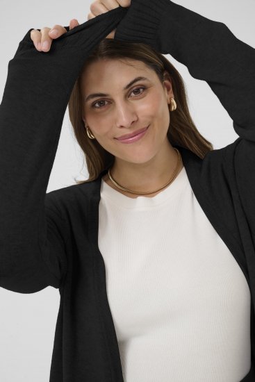 Kaffe Curve Alianna Knit Cardigan Black Deep - Cardigane - 