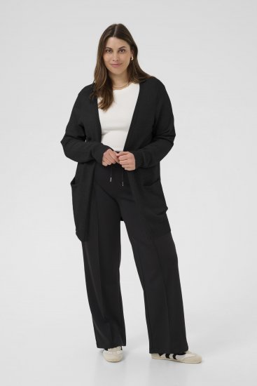 Kaffe Curve Alianna Knit Cardigan Black Deep - Cardigane - 
