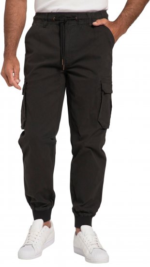 JP1880 Cargo Trousers with Many Pockets Stretchy Black - Blugi & pantaloni - Blugi & Pantaloni Bărbați Mărimi Mari