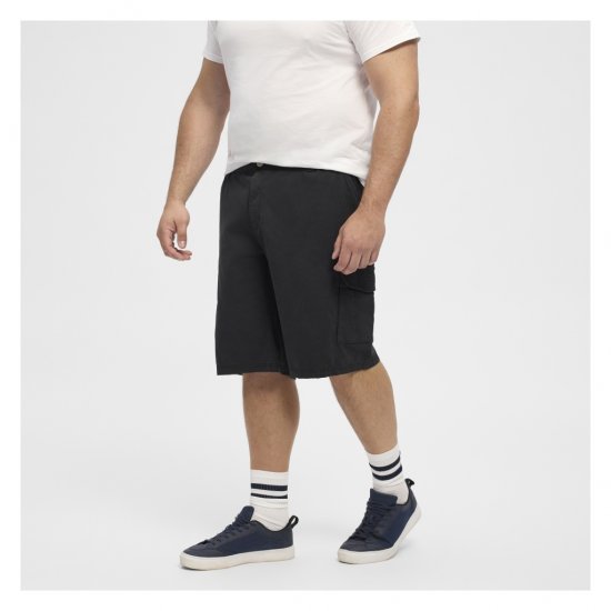 North Latitude Cargo Shorts Black - Pantaloni scurți - Pantaloni Scurți Mărimi mari Bărbați 