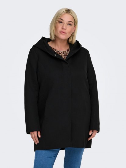 Only Carmakoma Sedona Light Coat Black - Paltoane de iarnă - 