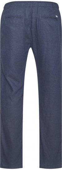 North Latitude 61155 Pantaloni Din In Croială Confort Bleumarin - Blugi & pantaloni - Blugi & Pantaloni Bărbați Mărimi Mari