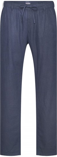 North Latitude 61155 Pantaloni Din In Croială Confort Bleumarin - Blugi & pantaloni - Blugi & Pantaloni Bărbați Mărimi Mari
