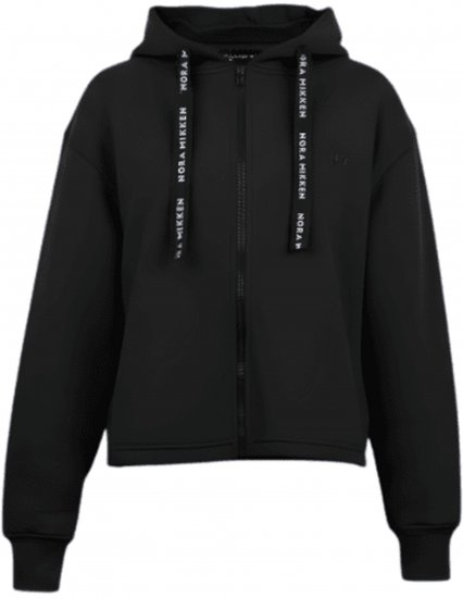 Nora Mikken GERTRUD Cropped Hoodie Black - Pulovere & hanorace - 