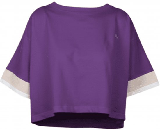 Nora Mikken AGNES Crop Top Purple - Tricouri - 