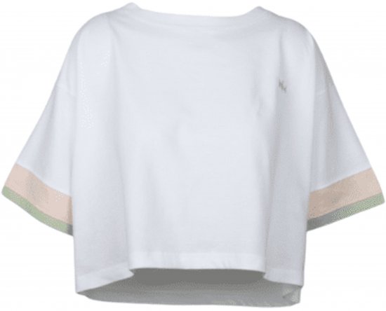Nora Mikken AGNES Crop Top White - Tricouri - 