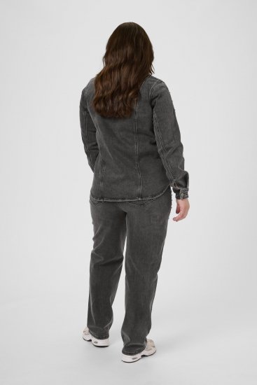 Kaffe Curve Petri Denim Jacket Grey Vintage Wash - Geci - 