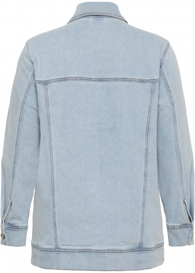 Kaffe Curve Ninna Casual Jacket Light Blue Washed - Geci - 