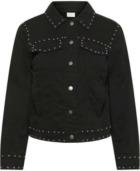 Kaffe Curve Brenn Twill Jacket Washed Black - Geci din denim - 