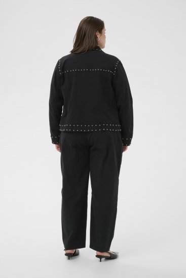 Kaffe Curve Brenn Twill Jacket Washed Black - Geci din denim - 