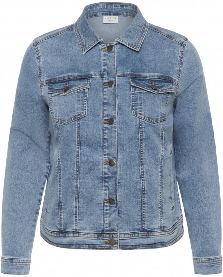 Kaffe Curve Vilana Denim Jacket Washed Blue - Geci din denim - 