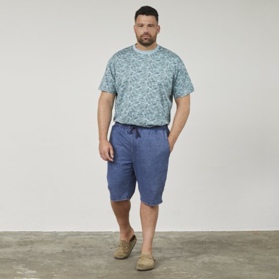 North Latitude 61333 Jog Șorturi Din Denim Albastru Indigo - Pantaloni scurți - Pantaloni Scurți Mărimi mari Bărbați 