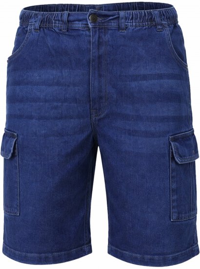 Espionage ST063 Denim Cargo Shorts Blue - Pantaloni scurți - Pantaloni Scurți Mărimi mari Bărbați 