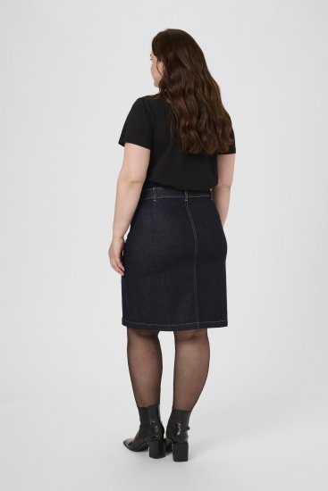 Kaffe Curve Roria Denim Skirt Dark Blue - Fuste - 