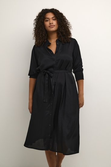 Kaffe Curve Emina Oline Rochie Negru intens - Rochii - 