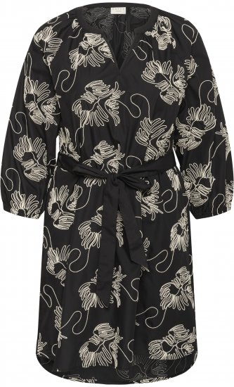 Kaffe Curve Kimmie Dress Black Chalk Embroidery - Rochii midi - 
