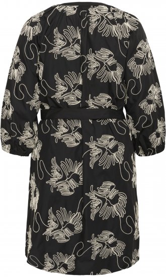 Kaffe Curve Kimmie Dress Black Chalk Embroidery - Rochii midi - 