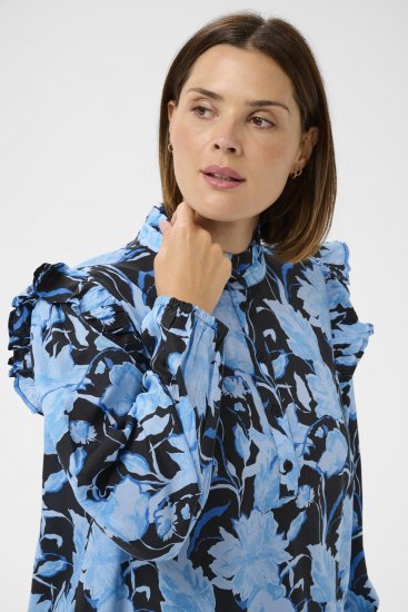 Kaffe Curve Sasja Rochie Blue Snake Flower - Rochii - 