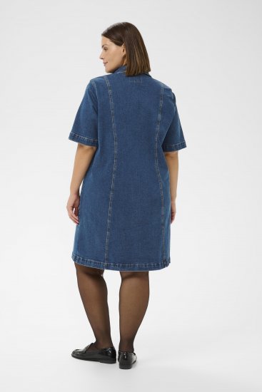 Kaffe Curve Leni Rochie din denim Albastru - Rochii - 