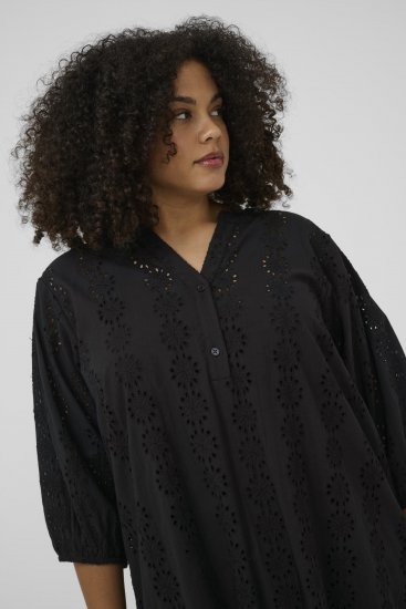 Kaffe Curve Dina Dress Black Deep - Rochii midi - 