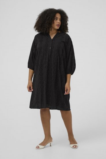 Kaffe Curve Dina Dress Black Deep - Rochii midi - 