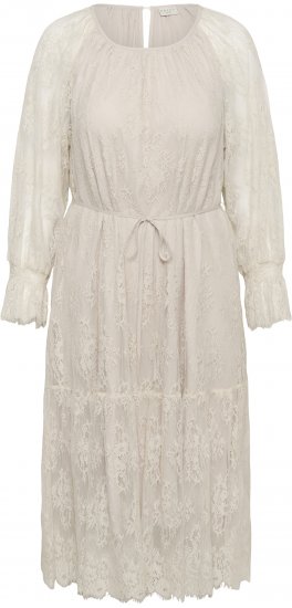 Kaffe Curve Amalie Lace Dress Moonbeam - Rochii midi - 