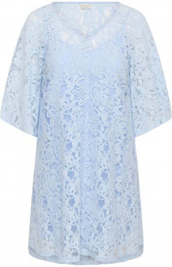 Kaffe Curve Lucy Dress Nantucket Breeze Blue - Rochii midi - 