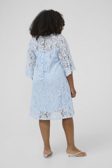 Kaffe Curve Lucy Dress Nantucket Breeze Blue - Rochii midi - 