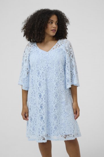 Kaffe Curve Lucy Dress Nantucket Breeze Blue - Rochii midi - 