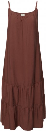 Kaffe Curve Emilia Dress Henna Brown - Rochii maxi - 