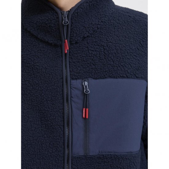 Jack & Jones Thatcher Fleece Jacket Sky Captain - Geci - Geci Bărbați Mărimi Mari