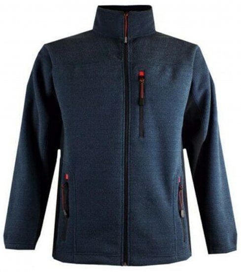 Espionage FL029 Fleece Sweatjacket Navy - Pulovere & hanorace - Pulovere & Hanorace Bărbați Mărimi Mari