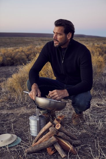 JP1880 Sweater Knitter with Zipper Black - Pulovere & hanorace - Pulovere & Hanorace Bărbați Mărimi Mari