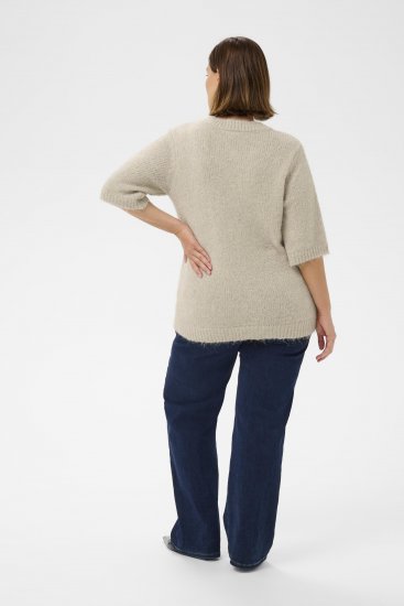 Kaffe Curve Emilia Cardigan Feather Grey Melange - Cardigane - 