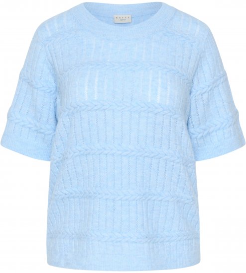 Kaffe Curve Minia Pullover Powder Blue Melange - Pulovere tricotate - 