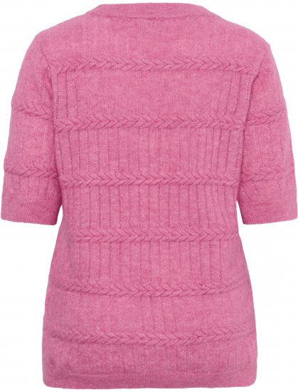 Kaffe Curve Minia Pullover Pink Power Melange - Pulovere tricotate - 