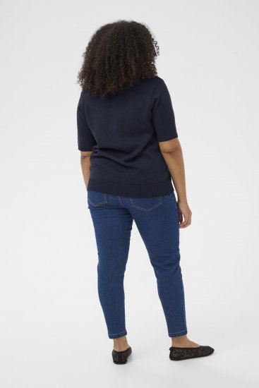 Kaffe Curve Leani Knitted Pullover Midnight Marine - Pulovere tricotate - 