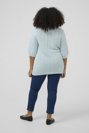Kaffe Curve Lotia Pullover Nantucket Breeze Blue - Pulovere tricotate - 