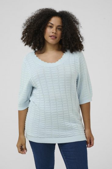 Kaffe Curve Lotia Pullover Nantucket Breeze Blue - Pulovere tricotate - 