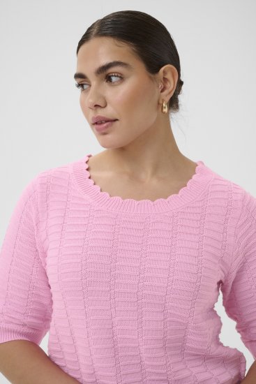 Kaffe Curve Lotia Pullover Pink Frosting - Pulovere tricotate - 