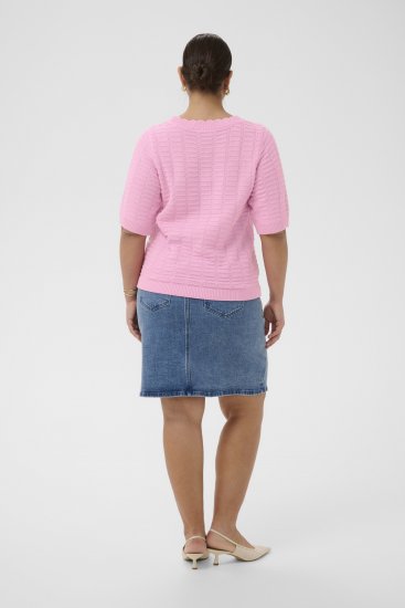Kaffe Curve Lotia Pullover Pink Frosting - Pulovere tricotate - 